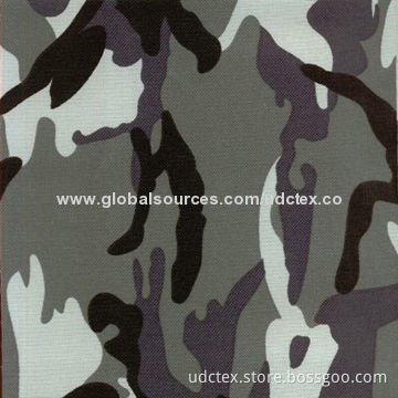 Army Garments Camouflage Polyester Oxford Fabric with Water-resistant Finish
